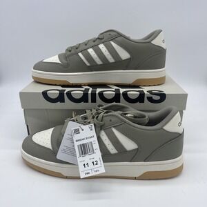 Adidas Break Start‎ Shoes IH7966 Silver Pebble / Chalk White Men's Size 11, NEW